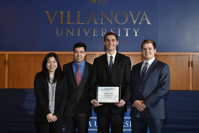 Saya Doyama ’17 CpE (far left) was part of the “MediCall” team, which took second place in the VSEC competition. 