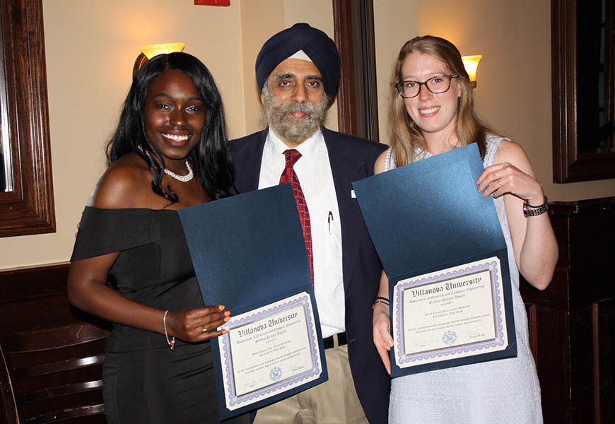 Karol Pierre, Dr. Pritpal Singh and Lauren Henderson (not pictured: Gibel Sowe and Sarah Chen)