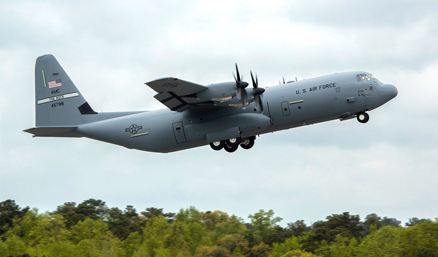 The C-130J is one of the planes that McRae studied in her research on the effects of climate change on military aircraft.