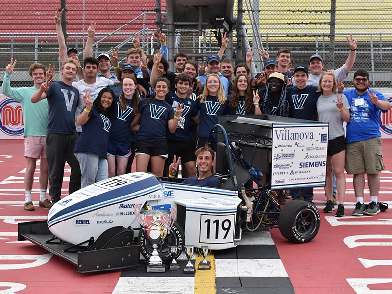 NovaRacing placed second overall in May out of 99 teams at the annual Formula SAE competition at Michigan International Speedway. 