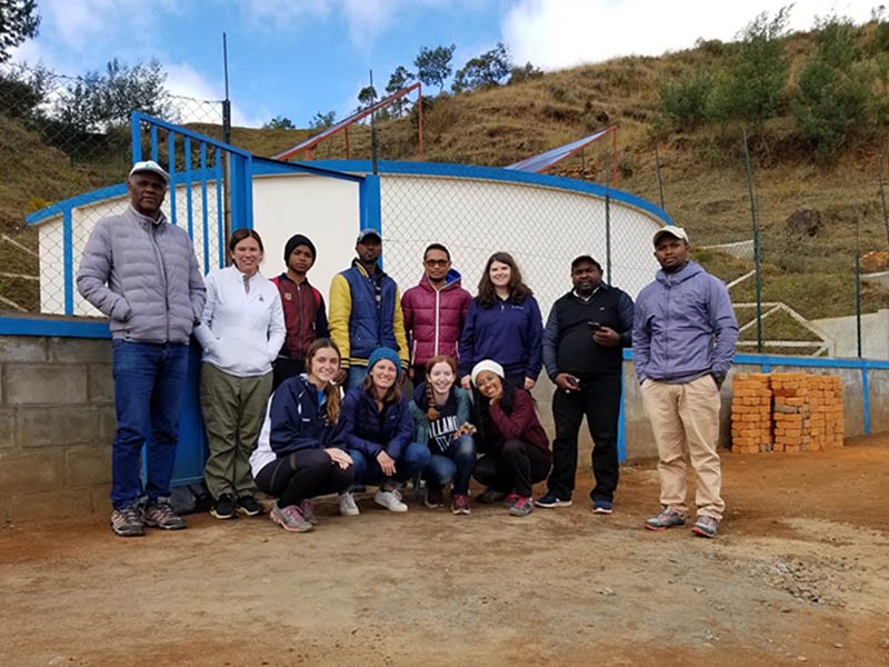 This summer, Aqua President Colleen Arnold ’19 EMBA accompanied students to Madagascar to assist with a water infrastructure project, Rural Access to New Opportunities in Water, Sanitation and Hygiene (RANOWASH).
