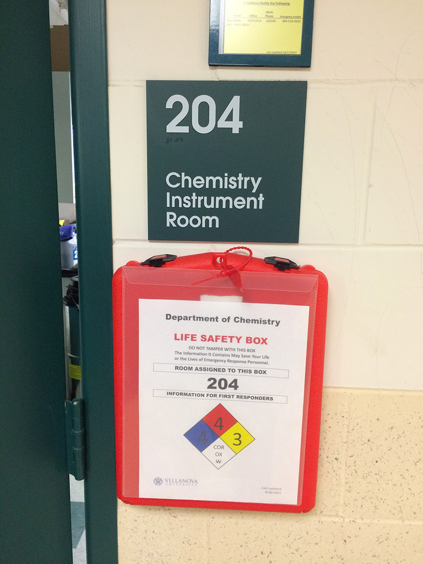 Lab Safety  Villanova University