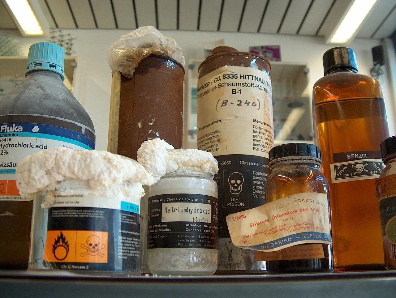 old chemical waste