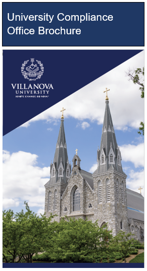 Decorative Cover for University Compliance Brochure