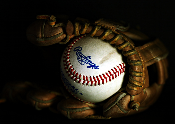 Baseball Glove With Ball
