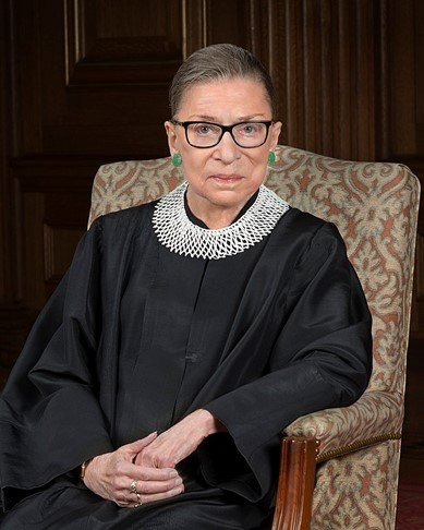 2016 portrait of Supreme Court Justice Ruth Bader Ginsburg