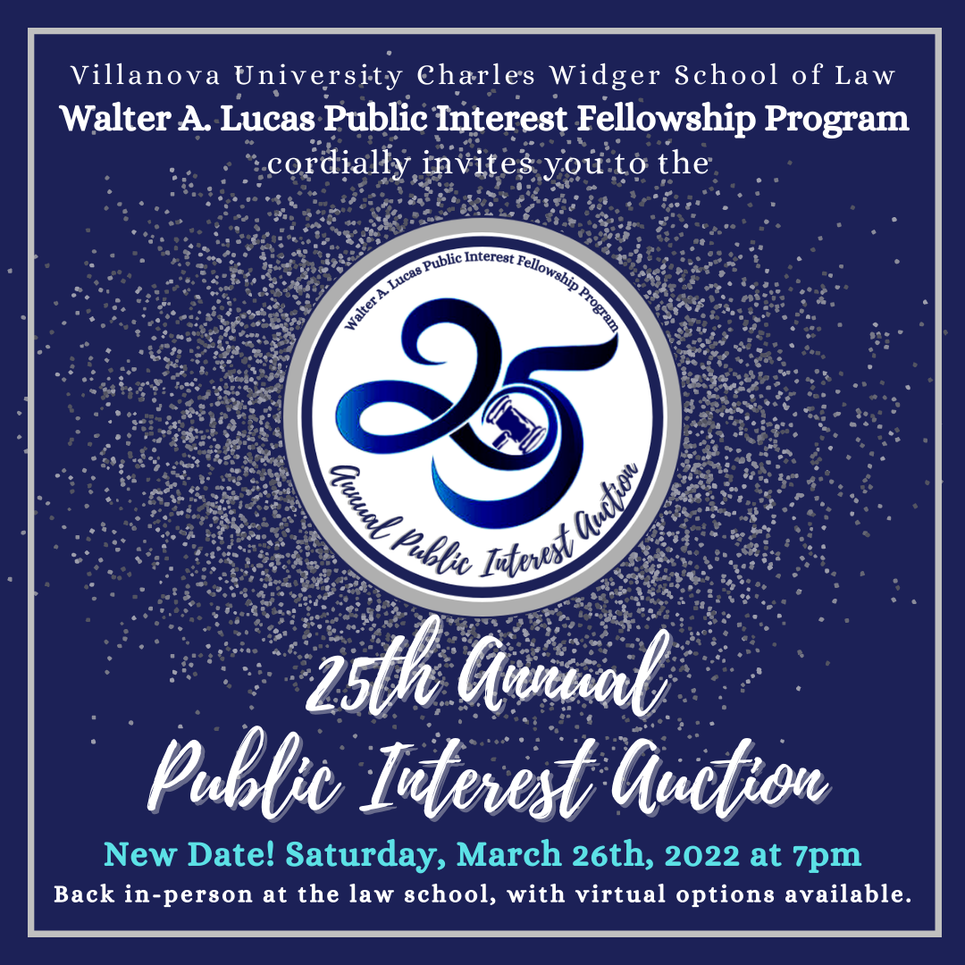 Save-the-date! 25th Annual Public Interest Auction!