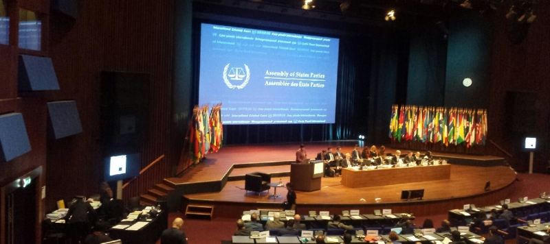 2018 Plenary Session, Assembly of States Party to the International Criminal Court at the Hague