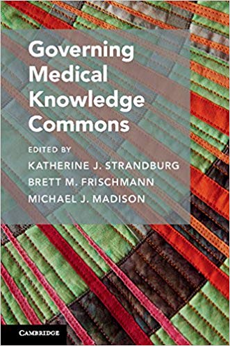 Image of the cover of the book, "Governing Medical Knowledge Commons"