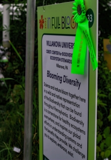 Blooming Biodiversity exhibit sign