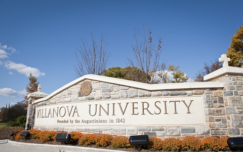 Villanova University Sign (Lancaster and Ithan Avenues)