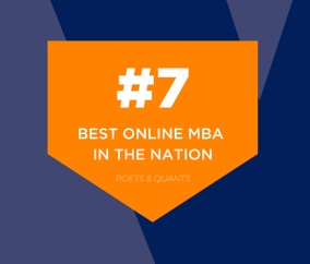 The Villanova School of Business (VSB) Online MBA ranked in the top ten among programs in the annual Poets&Quants ranking, coming in at #7 in the nation. 