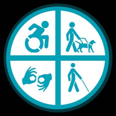 display of accessibility icons
