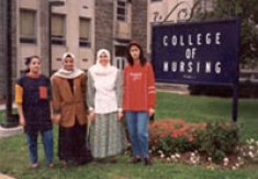 Nursing students at graduation, 1988.