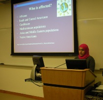 Zayana Al Saudi discusses populations affected by sickle cell disease.