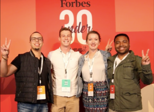 students at Forbes event 