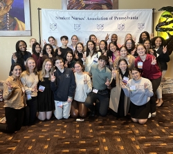 Villanova-SNAP chapter posing for a photo at state convention