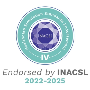 Logo for INACSL group with endorsement