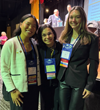 Megan Le ’26, Dr. Weingarten, Abby Wykoff ’28 