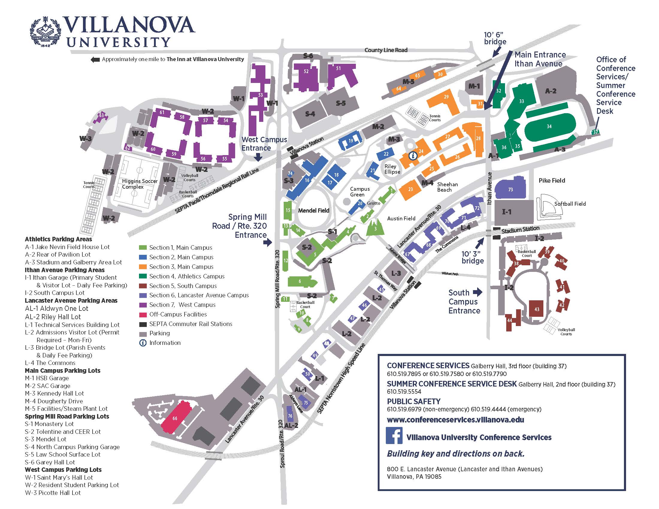 Campus Map And Directions Villanova University
