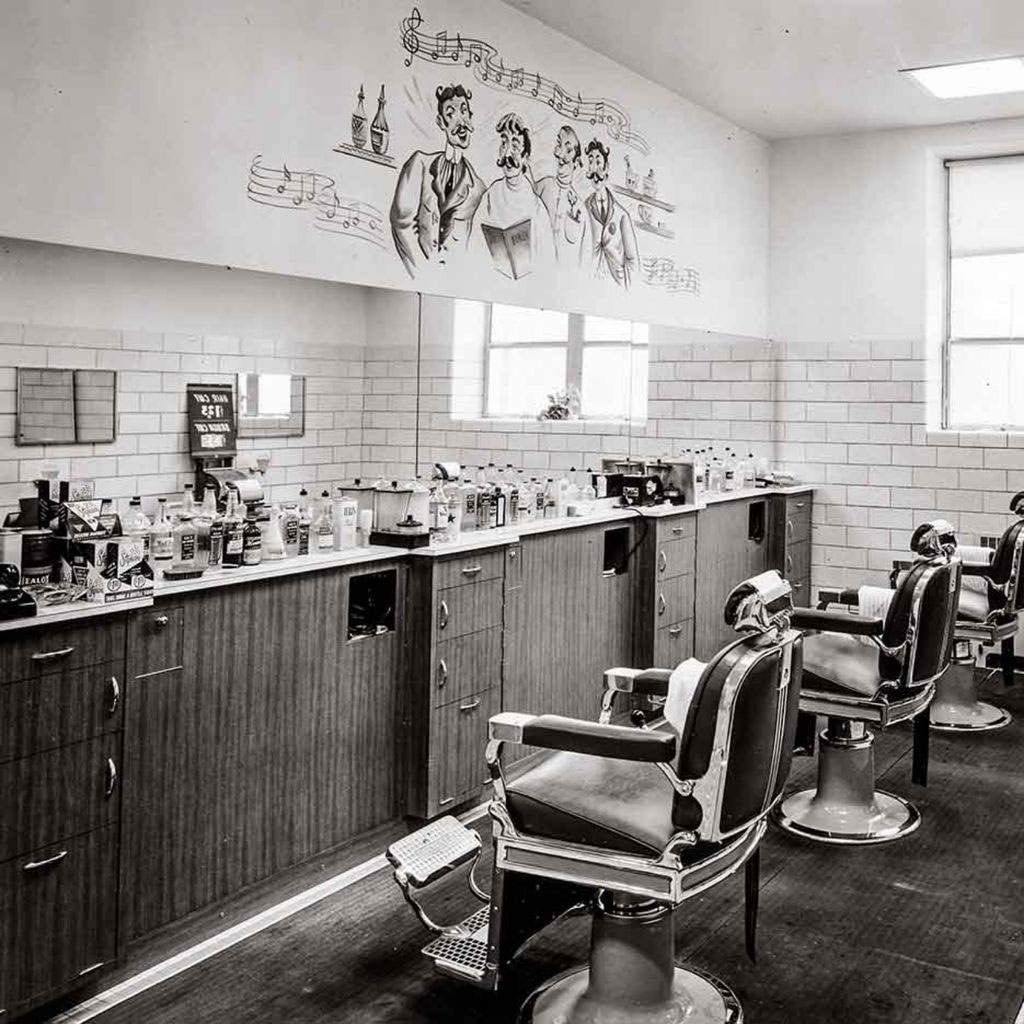 Campus Barber Shop Circa 1955