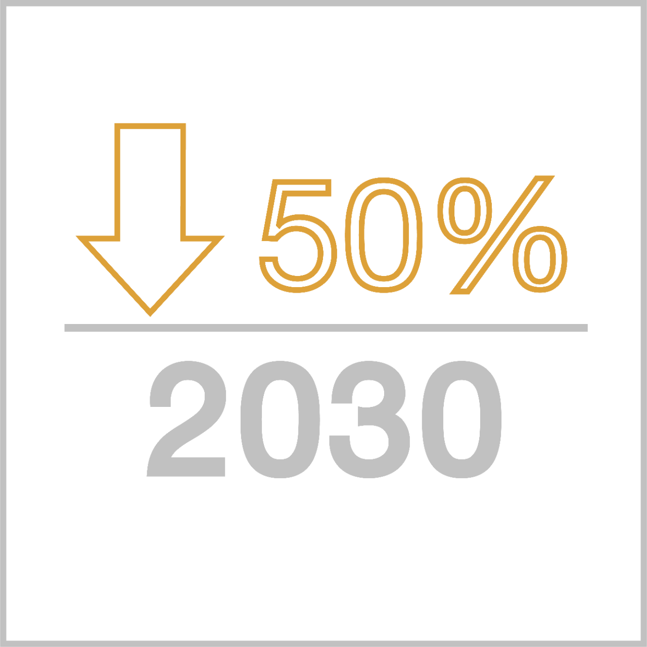 Down 50% by 2030