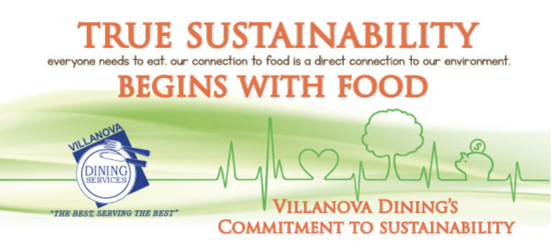 Villanova Dining Services sustainability pledge