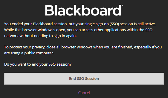 Blackboard Authentication Expired Error