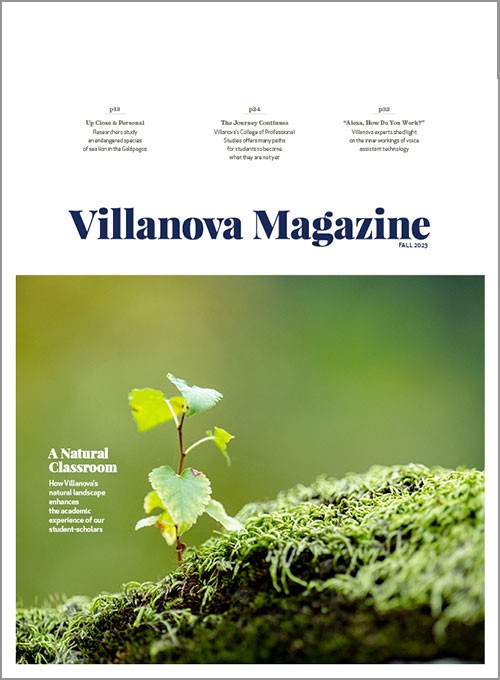 The cover of the fall 2023 issue of Villanova Magazine 