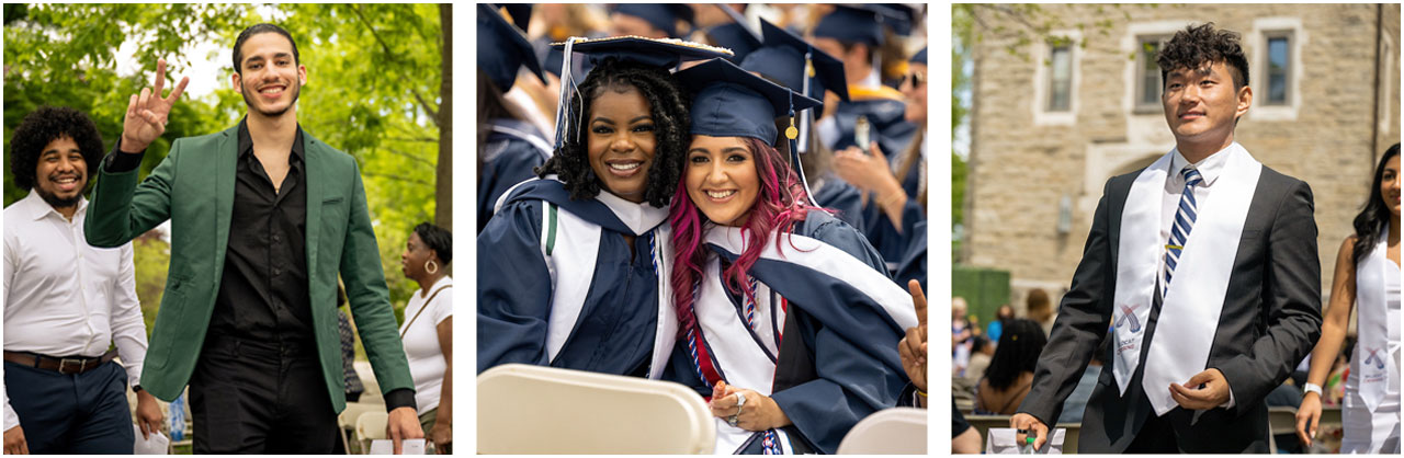 Collage of CASA students at various ceremonies