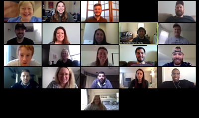 Students on a Zoom Call