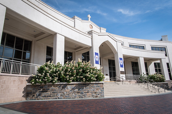 Bartley Hall, home of Villanova School of Business on Villanova's campus.