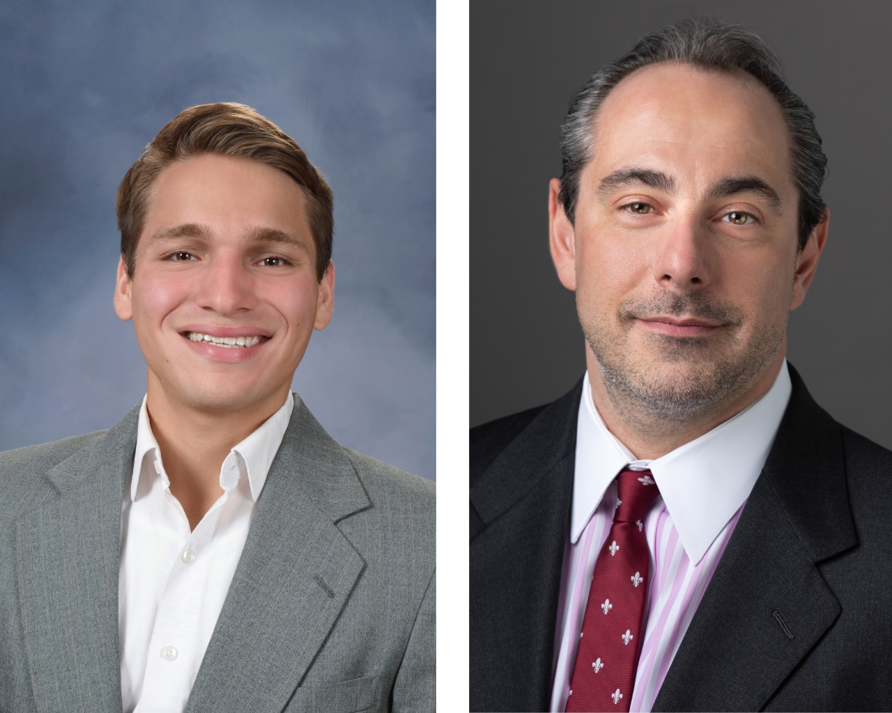 Mark Guzman '25 COE (left) and Dennis Greene '96 COE (right)