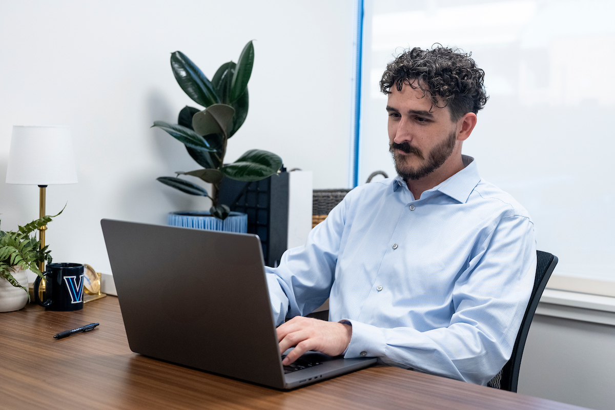 man with laptop