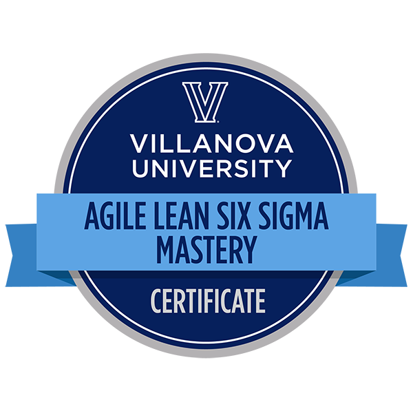example of an agile lean six sigma mastery certificate digital badge