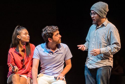 Students acting in group