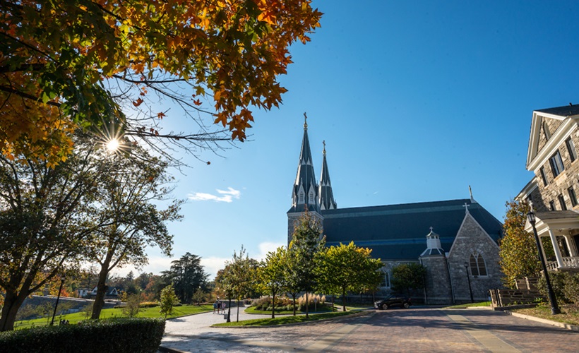 St. Thomas of Villanova Church in the Fall