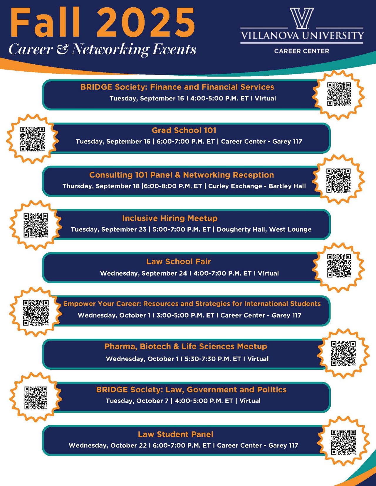 Upcoming Career and Networking Events