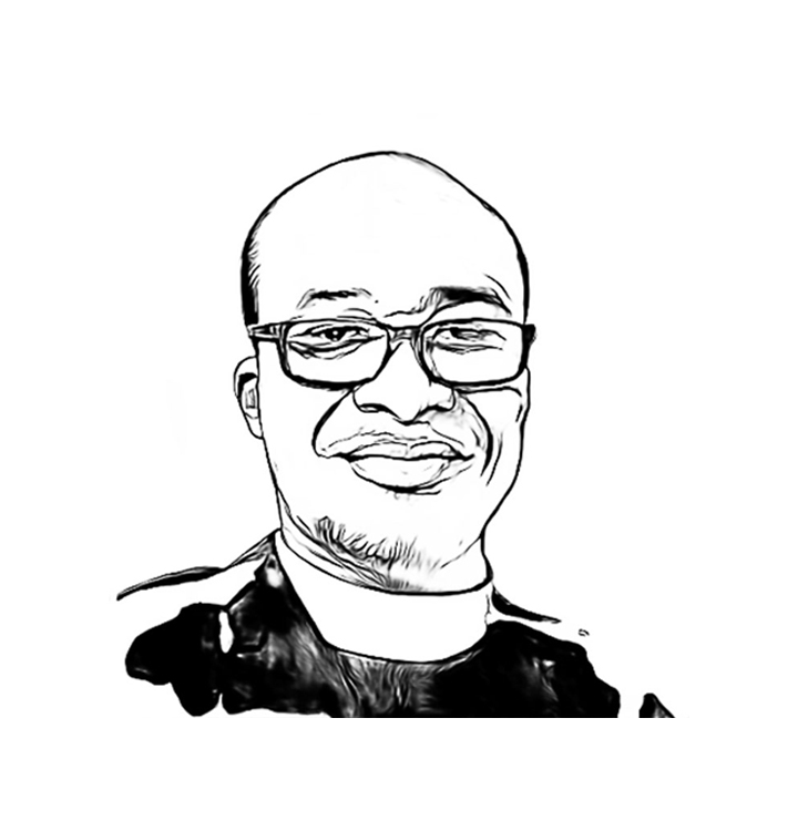 an illustrated headshot of the Rev. Patrick Agbeko