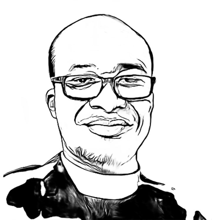 an illustrated headshot of the Rev. Patrick Agbeko