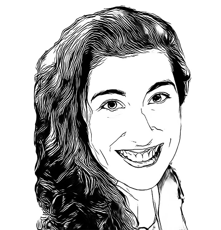 an illustrated headshot of Rose Barbier