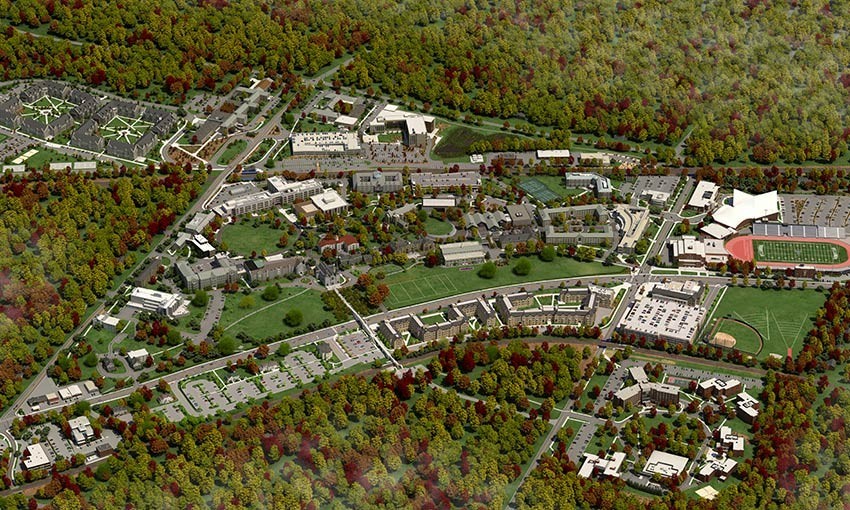 Villanova digital campus aerial picture