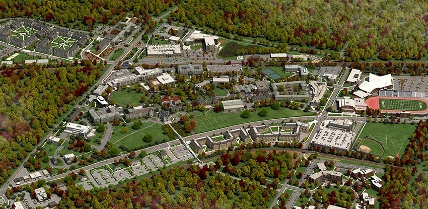 Villanova digital campus aerial picture